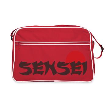 Sensei Text japon - Sac Retro - rouge/blanc - Devant