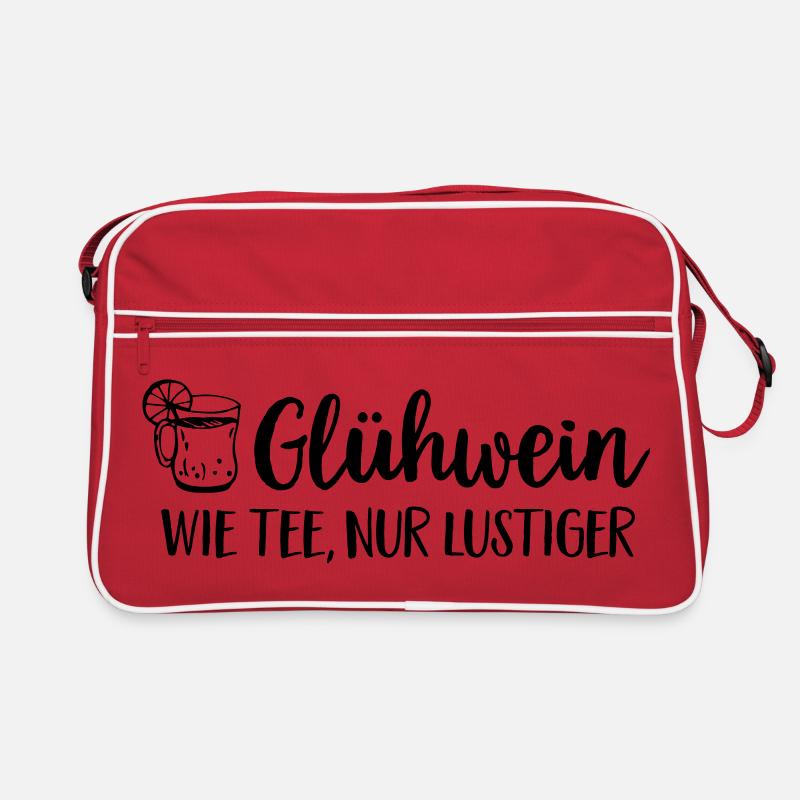Mulled Wine Mug Saying Christmas Retro Bag