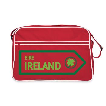 Panneau routier d’Irlande - Sac Retro - rouge/blanc - Devant