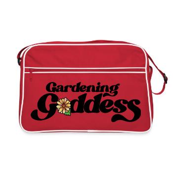 Floraison de marguerite aquarelle - Sac Retro - rouge/blanc - Devant