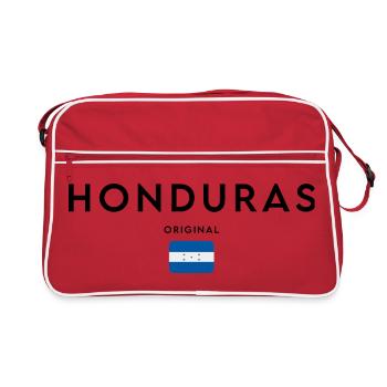 Drapeau du Honduras, design minimaliste élégant - Sac Retro - rouge/blanc - Devant