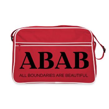 ABAB – All Boundaries Are Beautiful - Retro Bag - red/white - Front