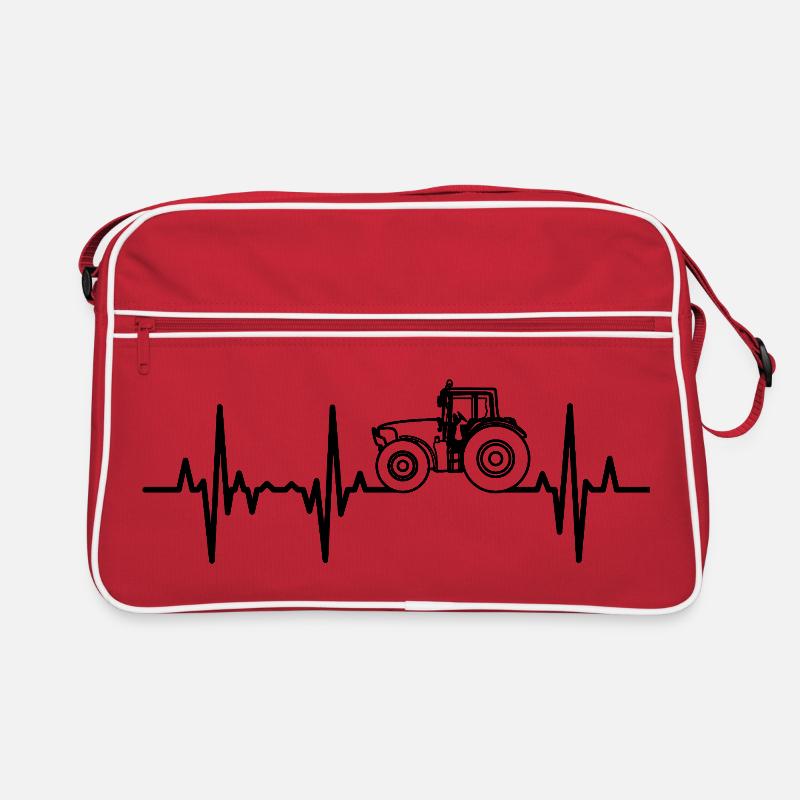 Traktor Pulsschlag Retro Tasche