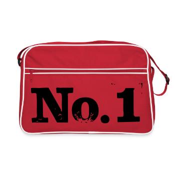 No. 1 - Numéro 1 - Sac Retro - rouge/blanc - Devant
