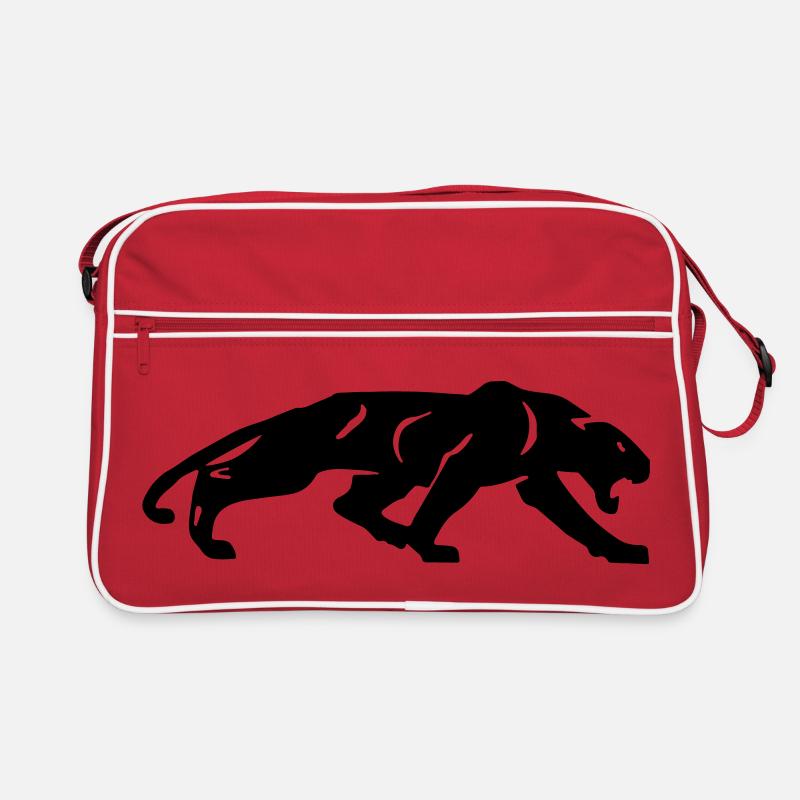 Schwarzer Panther Retro Tasche