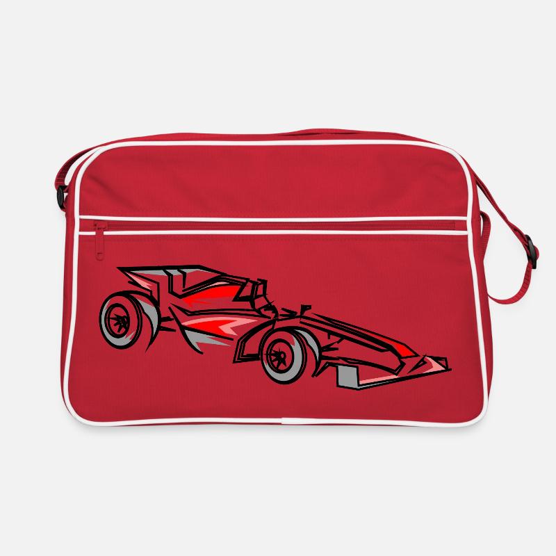 Illustration de voitures de course Conception du sport automobile Sac Retro