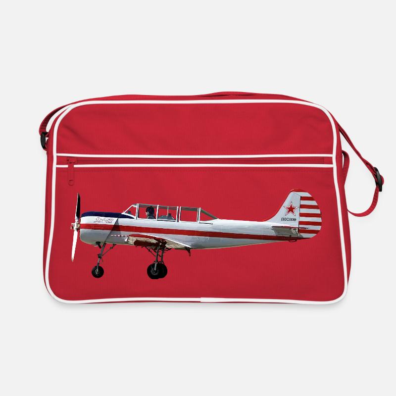 Yak-52 - Retro Tasche - Rot/Weiß