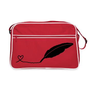 writing pen - Retro Bag - red/white - Front