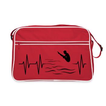 Pulse Diving Diver Cliff Jumping Heartbeat - Retro Bag - red/white - Front