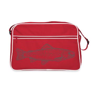 Truite - Sac Retro - rouge/blanc - Devant