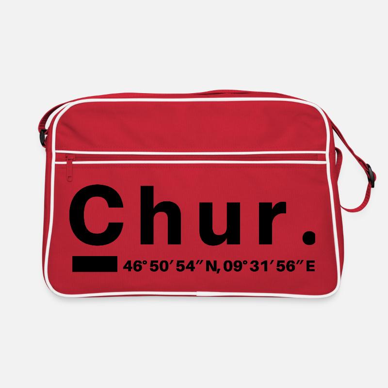 Chur Coordinates Graubünden Graubünden Graubünden Retro Bag