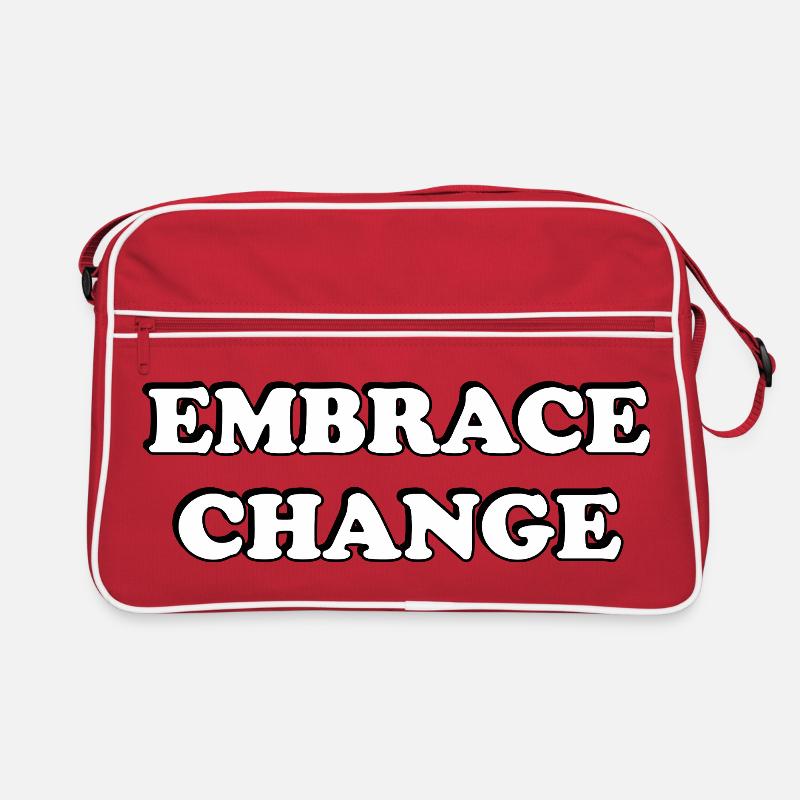 Embrace Change self development quotes Retro Bag