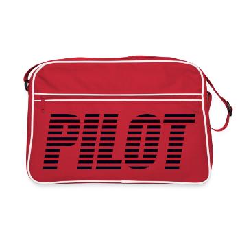 pilote - Sac Retro - rouge/blanc - Devant