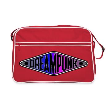 Dreampunk Neon Diamond - Retro Bag - red/white - Front