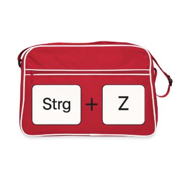 Ctrl + Z - Retro Bag - red/white - Front