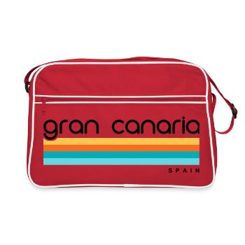 Gran Canaria - Spain - Spanien - Espana - Kanaren - Retro Tasche - Rot/Weiß - Vorne