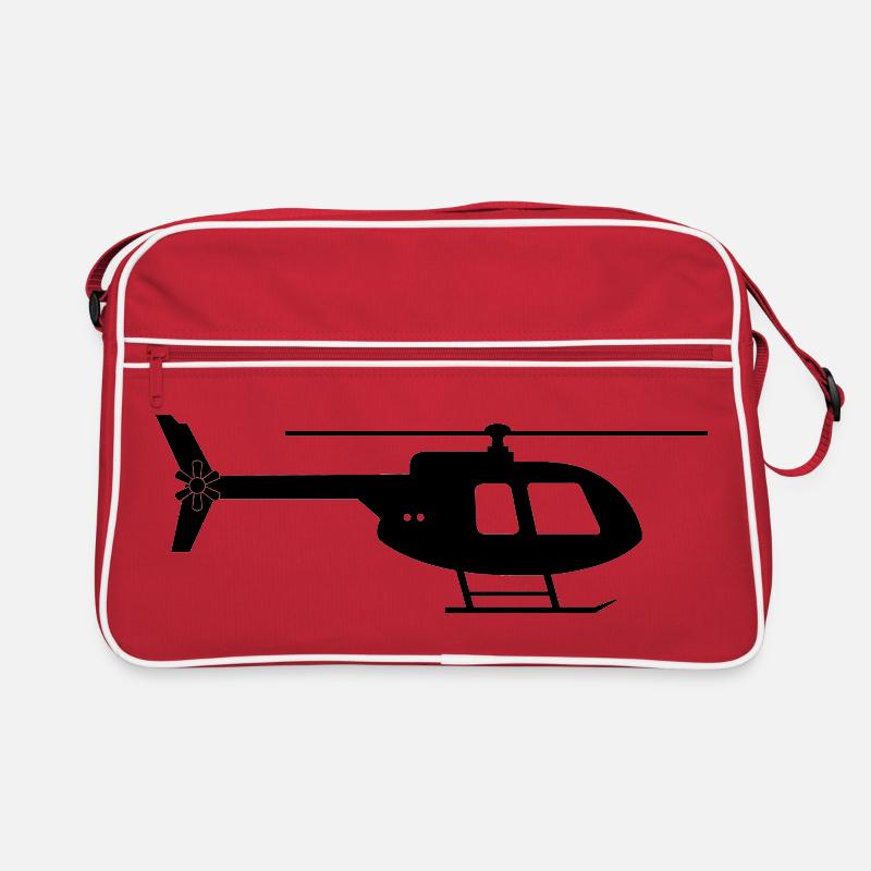 Hubschrauber Retro Tasche