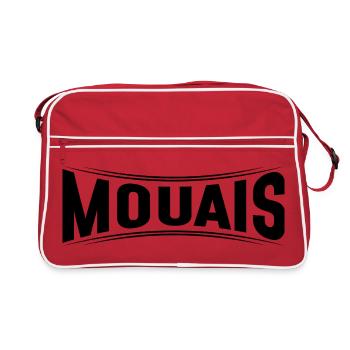 yes humor French skepticism express - Retro Bag - red/white - Front