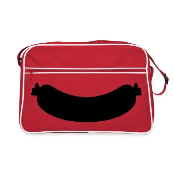 Wurst - Retro Tasche - Rot/Weiß - Vorne