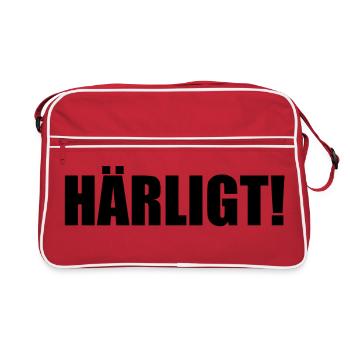 Green-black from Gothenburg - Retro Bag - red/white - Front