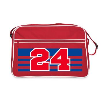 Numéro 24 France - Sac Retro - rouge/blanc - Devant