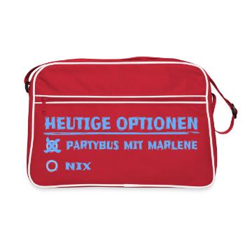 Party Marlene - Retro Tasche - Rot/Weiß - Vorne