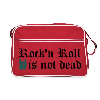 rock and roll is not dead - Retro Bag - red/white - Front
