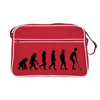Evolution Golf - Retro Tasche - Rot/Weiß - Vorne