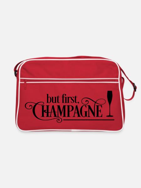 2541614 124567264 vin mousseux - Sac Retro - rouge/blanc - Devant