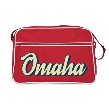 Omaha Script Retro - Retro Bag - red/white - Front