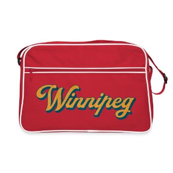 Winnipeg Retro Script - Retro Bag - red/white - Front