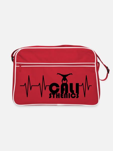 Equisthenics Heartbeat Pulse Training Handstand - Sac Retro - rouge/blanc - Devant