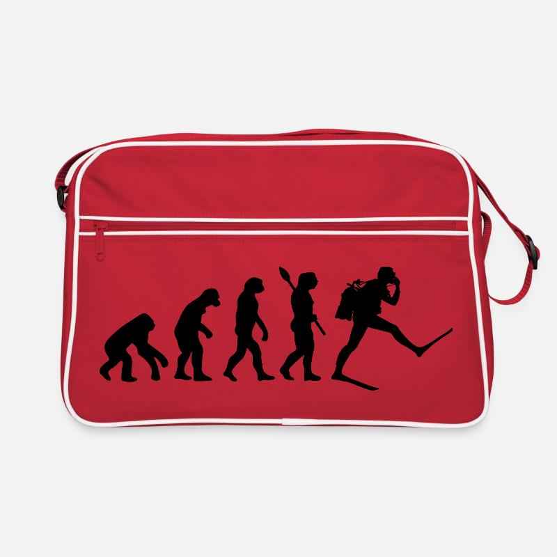 Scuba Diver Funny Human Evolution Retro Bag