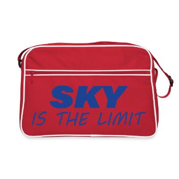 SKY IS THE LIMIT - Retro Bag - red/white - Front