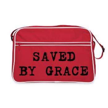 Saved by grace - Retro Bag - red/white - Front