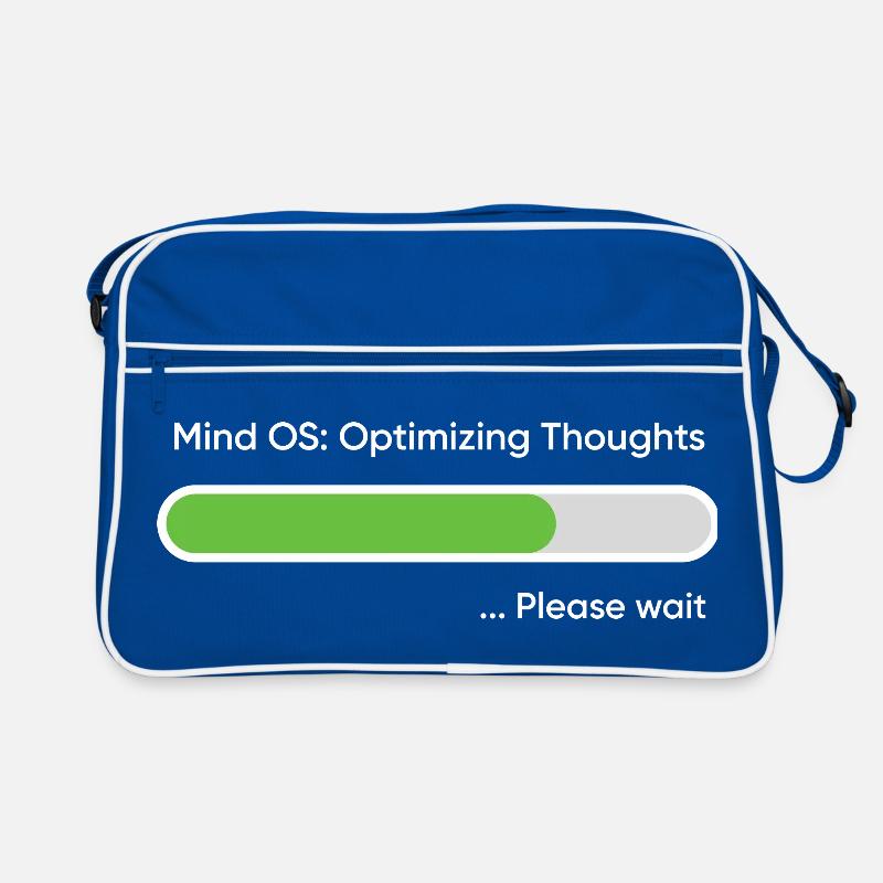 Mind OS Optimizing Thoughts... Please Wait Retro Bag