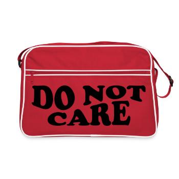Ne m’en souciez pas – Design audacieux - Sac Retro - rouge/blanc - Devant