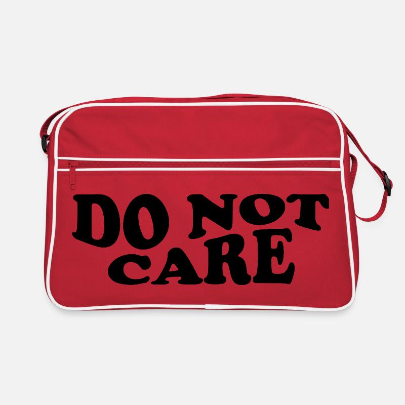 Do Not Care – Freches Statement Design Retro Tasche