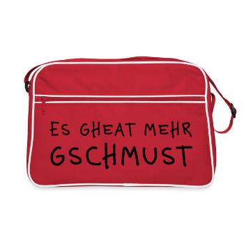 C’est encore plus de câlins en dialecte - Sac Retro - rouge/blanc - Devant