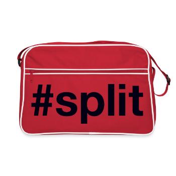 Split Hrvatska Croatia Kroatien Hashtag - Retro Bag - red/white - Front