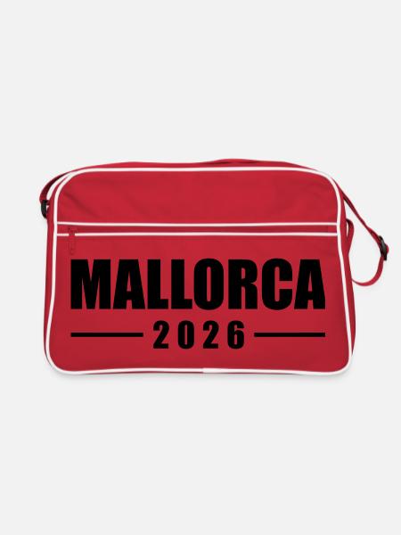 Mallorca 2026 - Retro Bag - red/white - Front