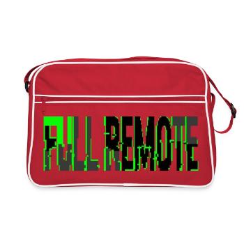 Telecommuting Total Style Glitch Informatique - Retro Bag - red/white - Front