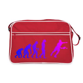 Cadeau des joueurs de pickleball pour les amateurs de pickleball - Sac Retro - rouge/blanc - Devant