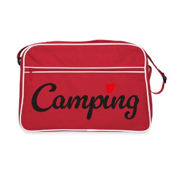 Camping-camping, Vie en Van Van Car Été Fan - Sac Retro - rouge/blanc - Devant