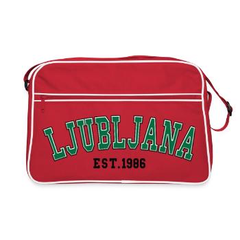 Ljubljana fondée en 1986 - Sac Retro - rouge/blanc - Devant