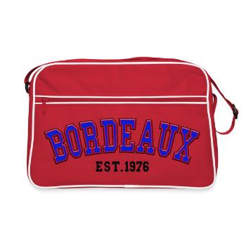 Bordeaux Est. 1976 - Retro Bag - red/white - Front