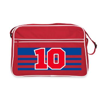 Numéro 10 France  - Sac Retro - rouge/blanc - Devant