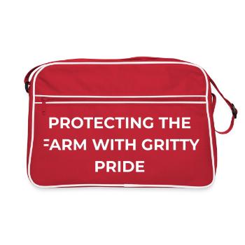Poultry Breeder Gritty Pride - Retro Bag - red/white - Front