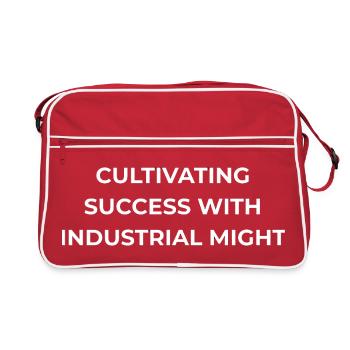 Blue Collar Worker Industrial Might - Retro Bag - red/white - Front