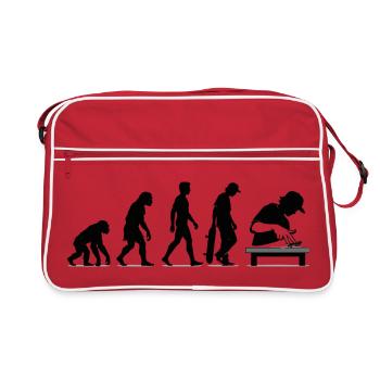 Evolution Fingerboards Fingerboarding Skateboard - Retro Tasche - Rot/Weiß - Vorne